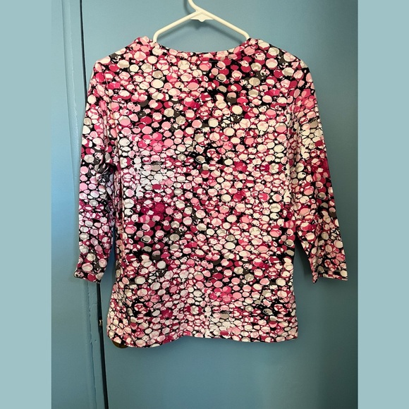 Christopher & Banks 3/4 sleeve shirt top - Picture 3 of 6